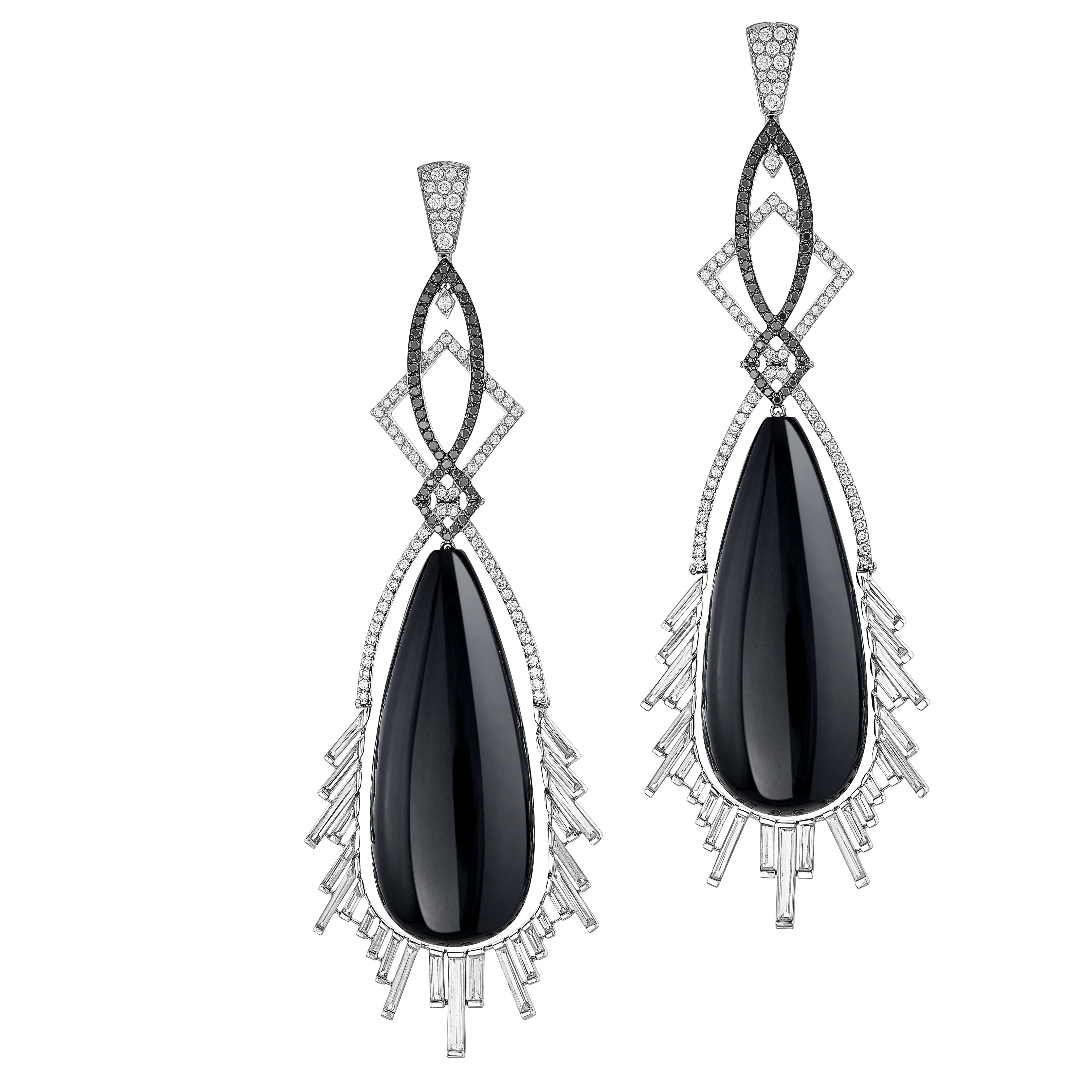 Earrings, Black Diamond and Crystal AB Rhinestones – Euro Glam Dance  Boutique